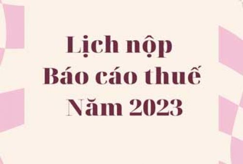 Lịch nộp thuế GTGT